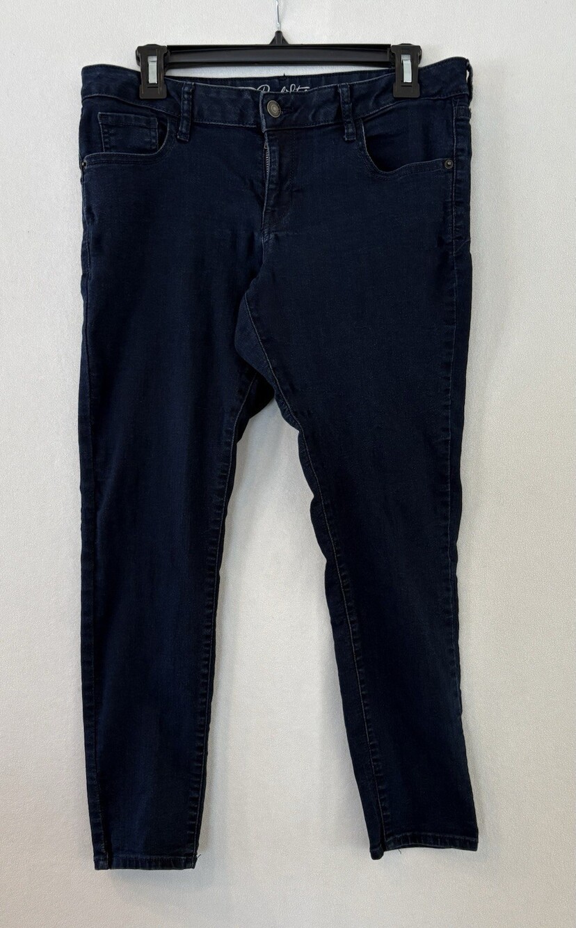 Old Navy Rockstar Jeans Womens 12 Blue Jeggings Stretch Denim Dark Wash